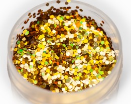 Sequin holographic gold, 1 mm