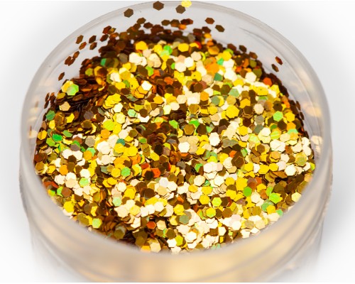 Sequin holographic gold, 1 mm