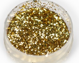 Блестка "золото" термостойкая, 0,5 мм
