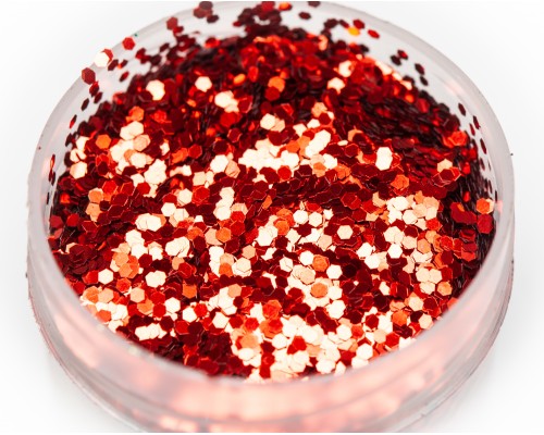 Paillette red heat-resistant, 1 mm