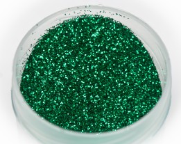 Блискітка зелена термостійкий, 0,2 мм