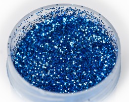 Блестка синняя,  0,4 мм