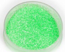 UV glitter green heat-resistant, 0.2 mm