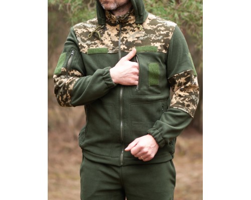 Kombinezon polarowy z kapturem