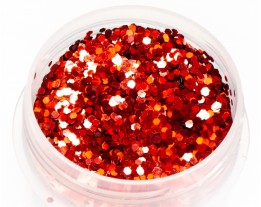 Holograficzny brokat czerwony 1mm