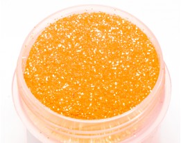 UV glitter orange electric 0.2 mm