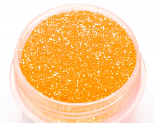UV glitter orange electric 0.2 mm