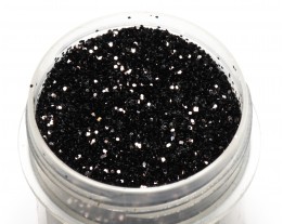 Sequin black, 0.4 mm