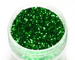 Sequins green, 0.4 mm