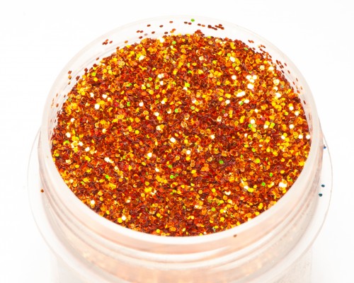 Holographic Glitter Orange 0.4mm