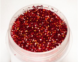 Holographic Glitter Red 0.4mm