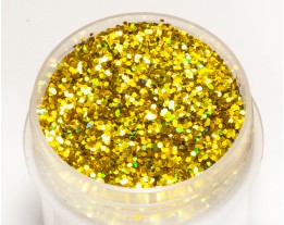Блискітка Голографічна золота 0.6мм